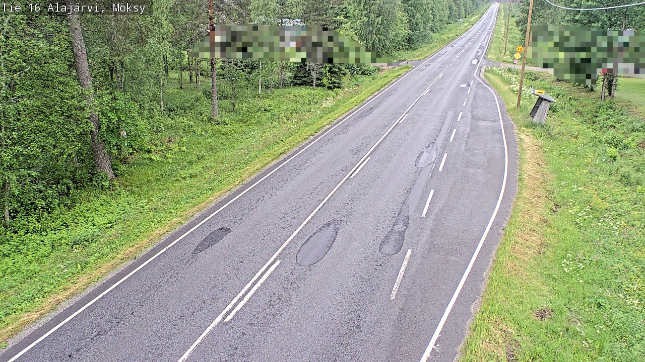 Weather Camera Image Road 16 Alajärvi, Möksy, Alajärvi, Etelä-Pohjanmaa