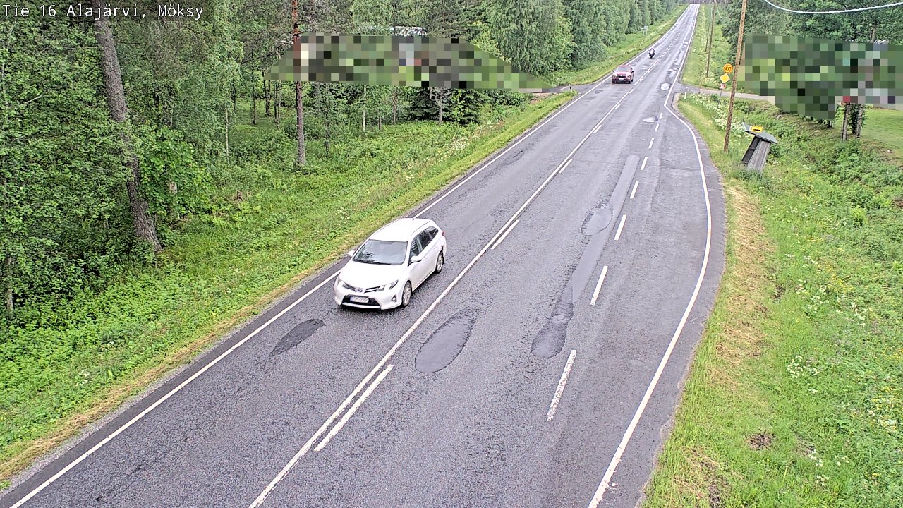 Weather Camera Image Road 16 Alajärvi, Möksy, Alajärvi, Etelä-Pohjanmaa