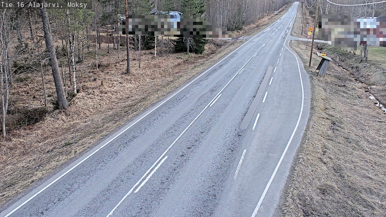 Weather Camera Image Väg 16 Alajärvi, Möksy, Alajärvi, Etelä-Pohjanmaa
