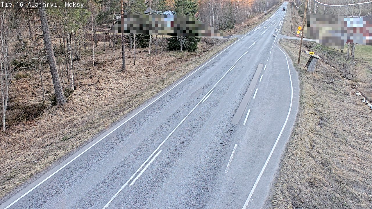 Weather Camera Image Väg 16 Alajärvi, Möksy, Alajärvi, Etelä-Pohjanmaa