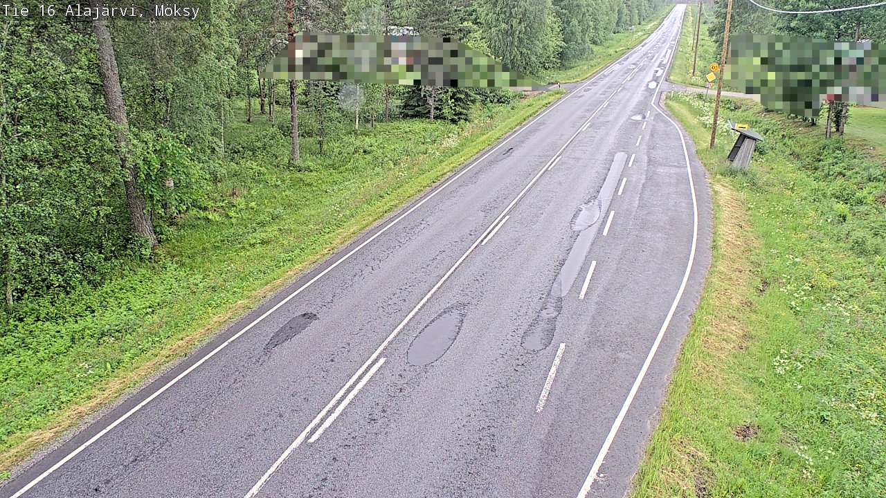 Weather Camera Image Road 16 Alajärvi, Möksy, Alajärvi, Etelä-Pohjanmaa