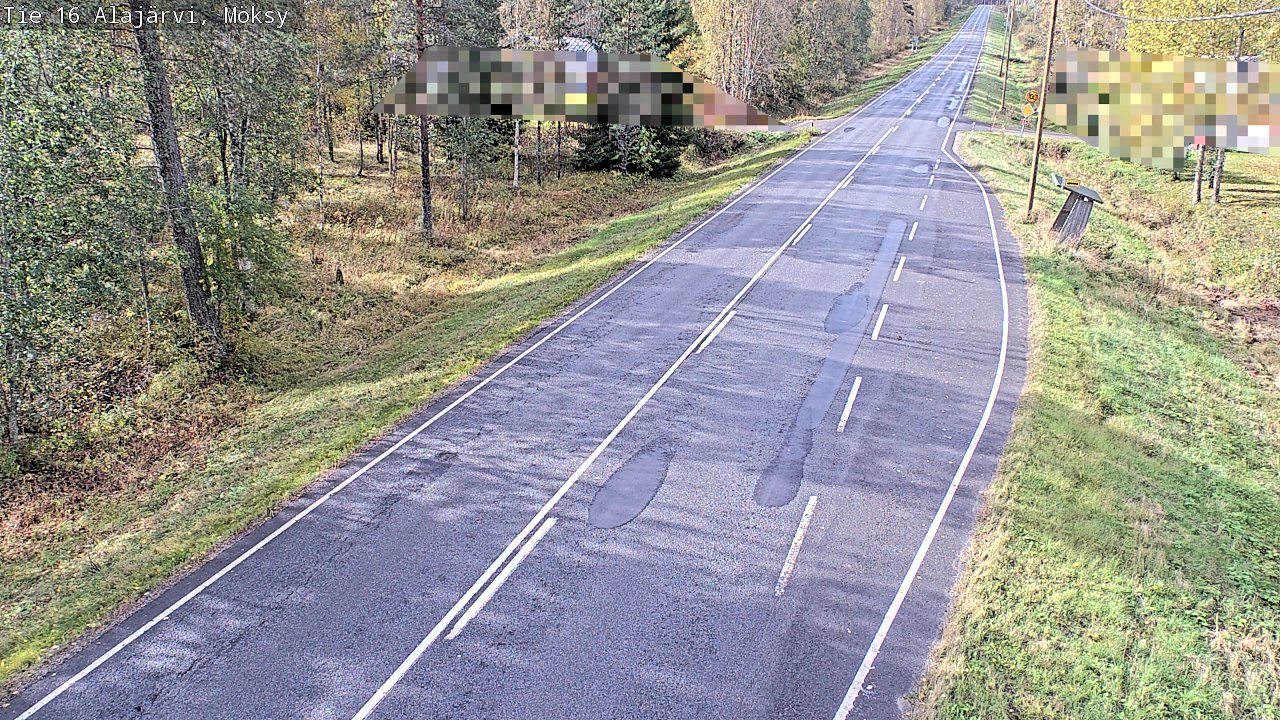 Weather Camera Image Road 16 Alajärvi, Möksy, Alajärvi, Etelä-Pohjanmaa