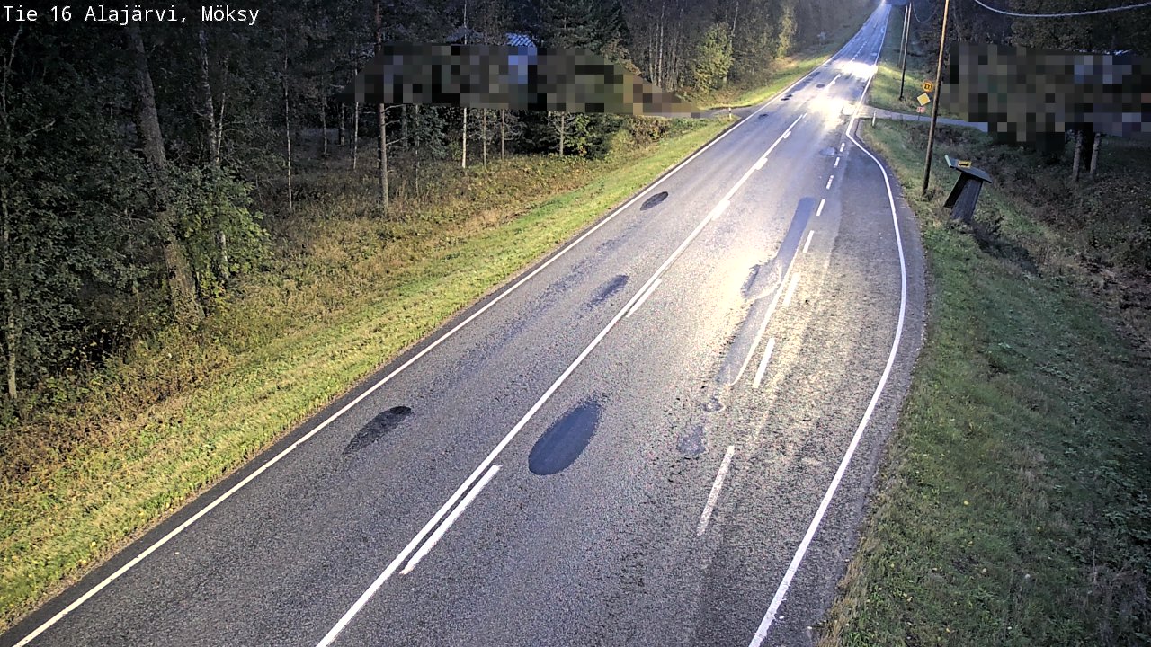 Weather Camera Image Road 16 Alajärvi, Möksy, Alajärvi, Etelä-Pohjanmaa