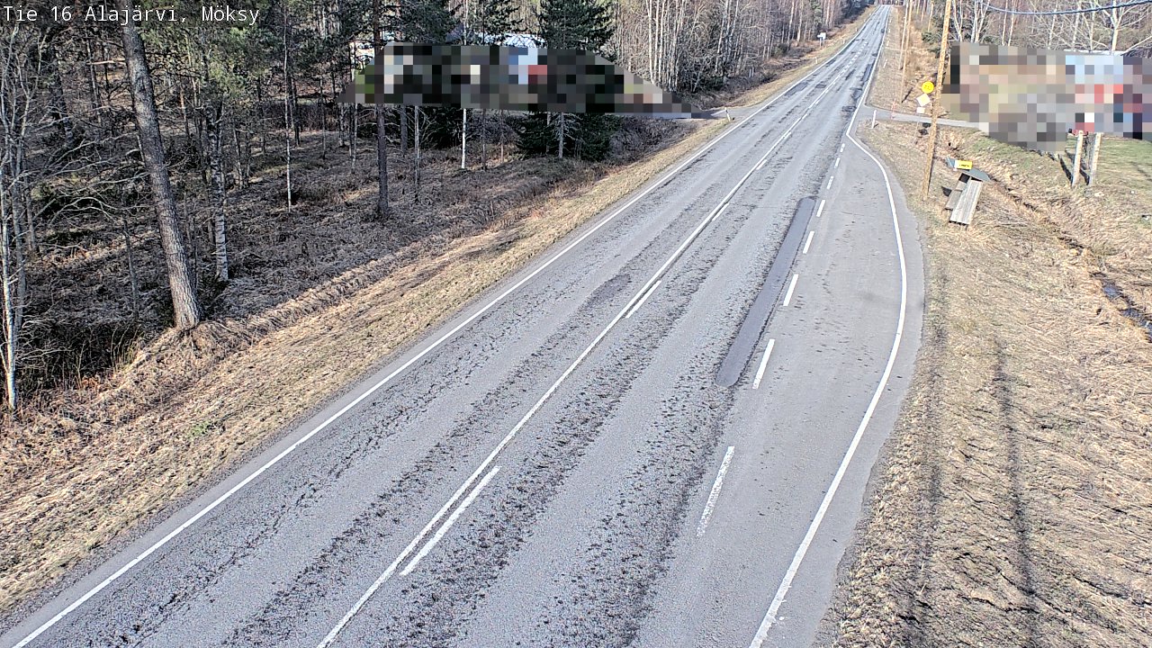 Weather Camera Image Väg 16 Alajärvi, Möksy, Alajärvi, Etelä-Pohjanmaa