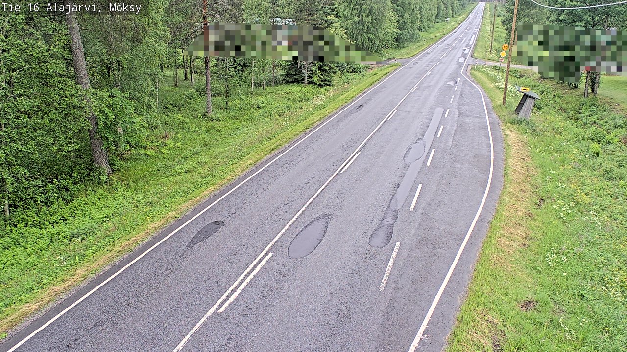 Weather Camera Image Road 16 Alajärvi, Möksy, Alajärvi, Etelä-Pohjanmaa