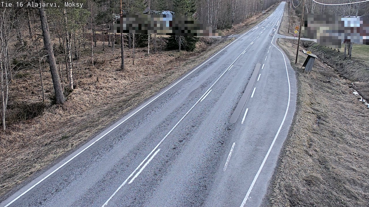 Weather Camera Image Väg 16 Alajärvi, Möksy, Alajärvi, Etelä-Pohjanmaa