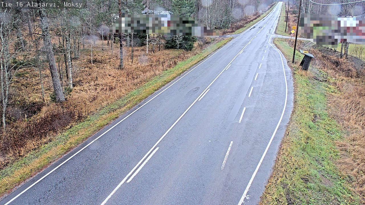 Weather Camera Image Väg 16 Alajärvi, Möksy, Alajärvi, Etelä-Pohjanmaa