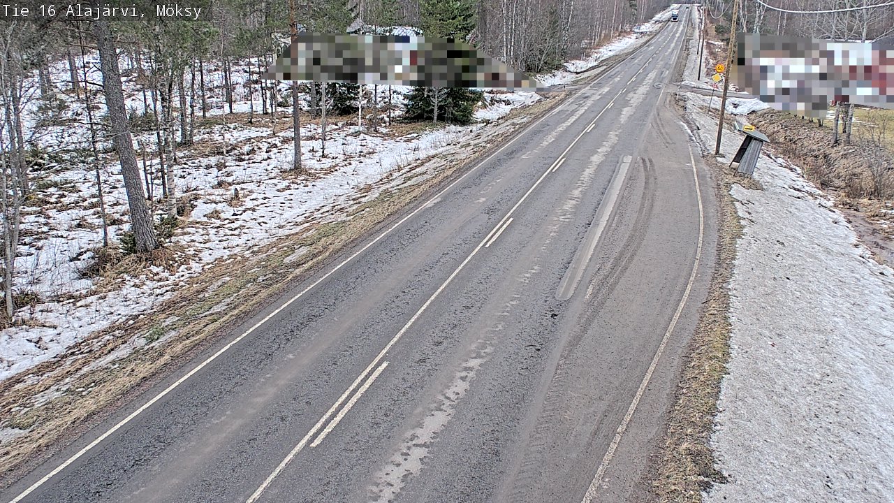 Weather Camera Image Väg 16 Alajärvi, Möksy, Alajärvi, Etelä-Pohjanmaa