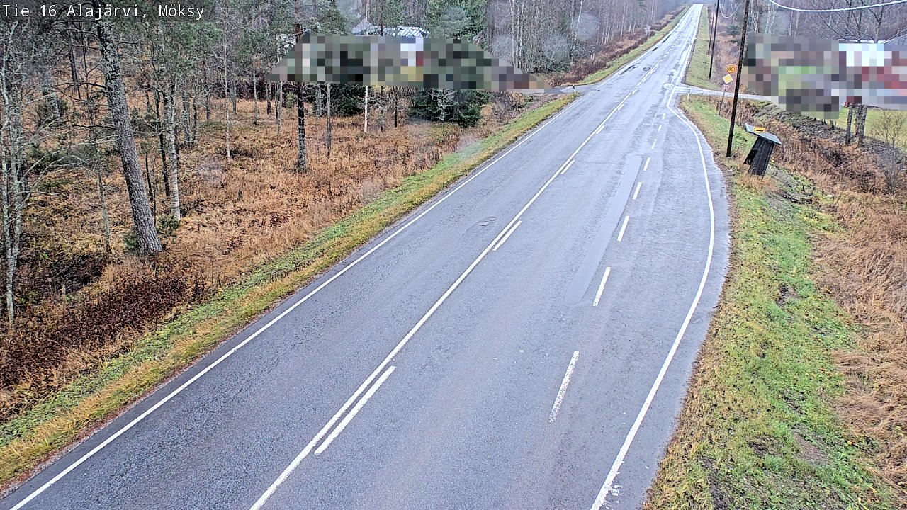 Weather Camera Image Väg 16 Alajärvi, Möksy, Alajärvi, Etelä-Pohjanmaa