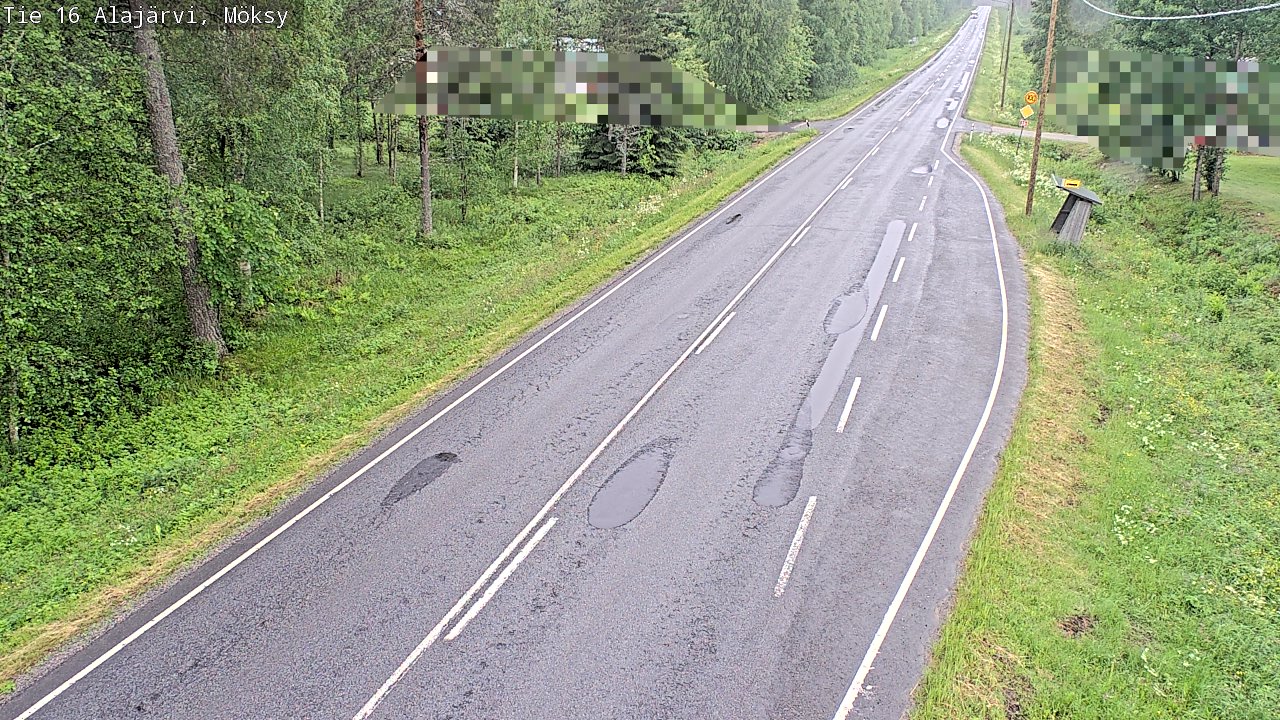 Weather Camera Image Road 16 Alajärvi, Möksy, Alajärvi, Etelä-Pohjanmaa