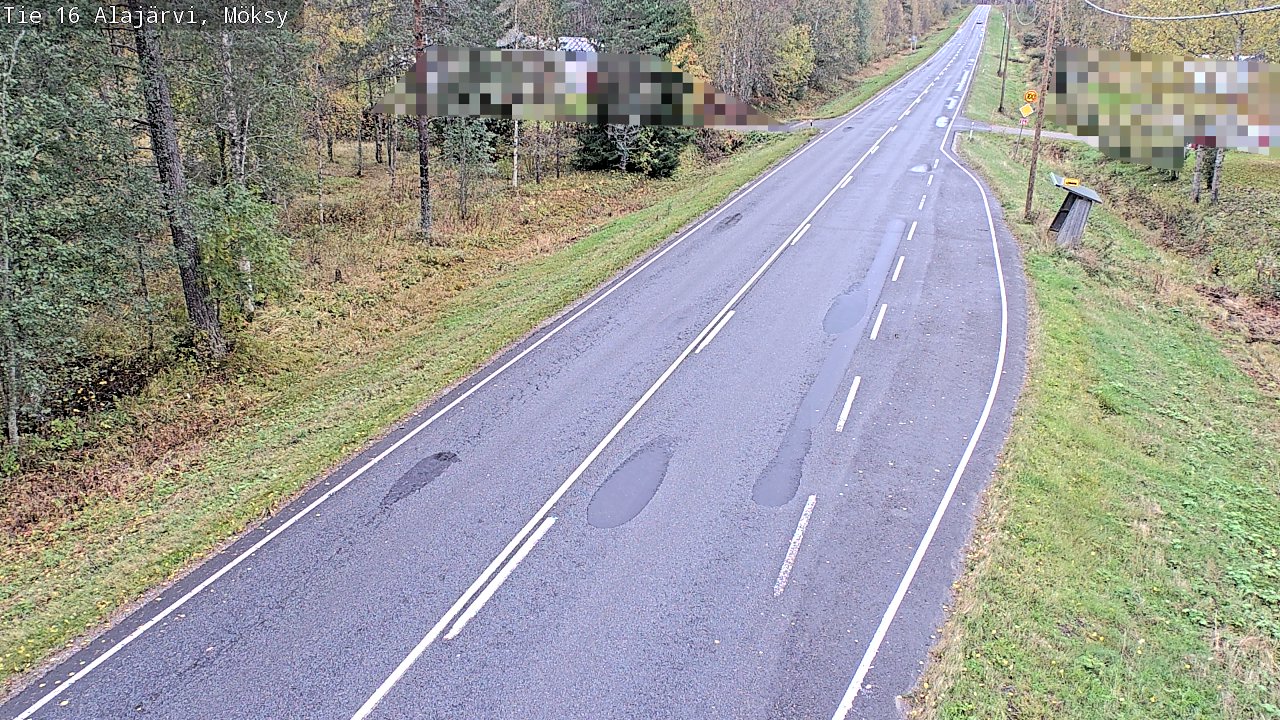 Weather Camera Image Road 16 Alajärvi, Möksy, Alajärvi, Etelä-Pohjanmaa