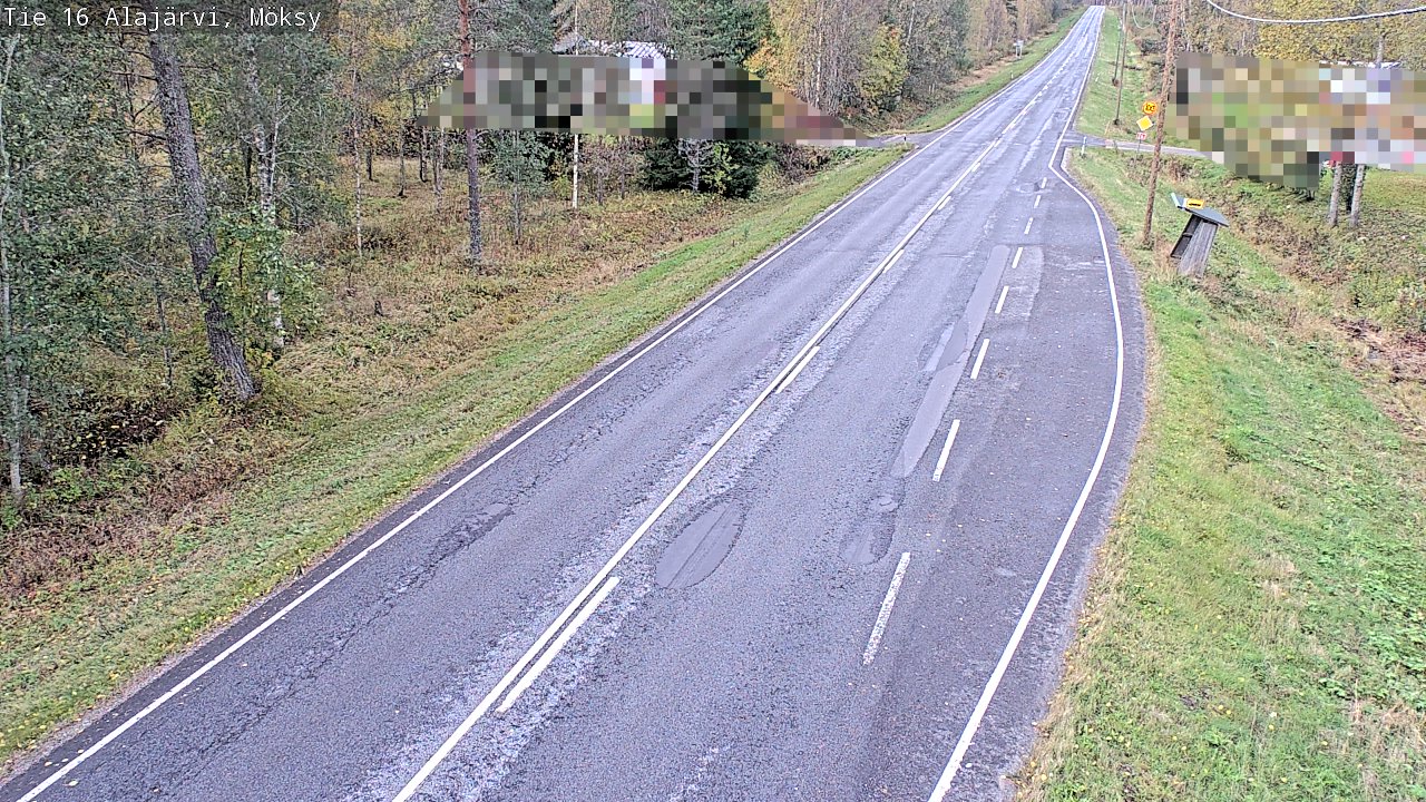 Weather Camera Image Road 16 Alajärvi, Möksy, Alajärvi, Etelä-Pohjanmaa
