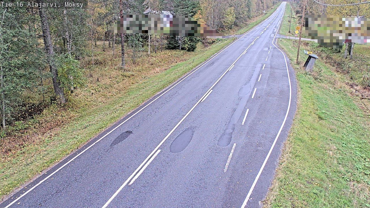 Weather Camera Image Road 16 Alajärvi, Möksy, Alajärvi, Etelä-Pohjanmaa
