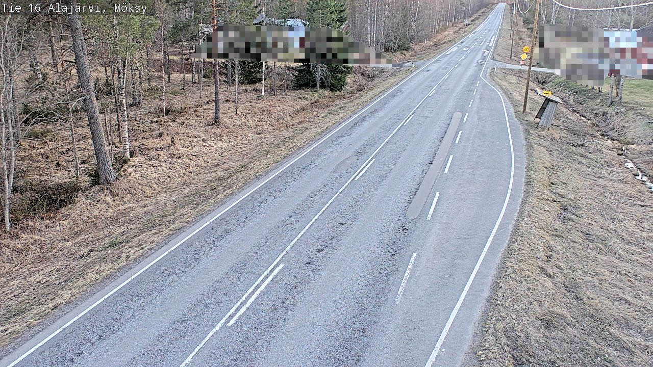 Weather Camera Image Väg 16 Alajärvi, Möksy, Alajärvi, Etelä-Pohjanmaa