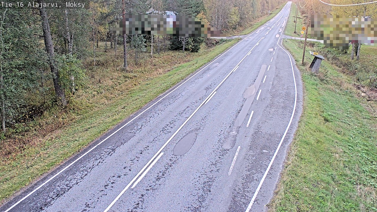 Weather Camera Image Road 16 Alajärvi, Möksy, Alajärvi, Etelä-Pohjanmaa