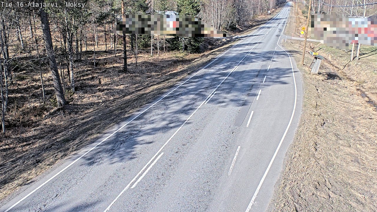 Weather Camera Image Väg 16 Alajärvi, Möksy, Alajärvi, Etelä-Pohjanmaa