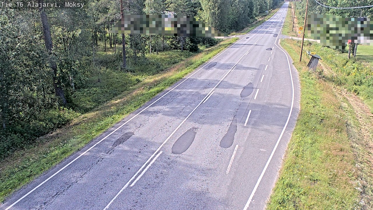Weather Camera Image Road 16 Alajärvi, Möksy, Alajärvi, Etelä-Pohjanmaa