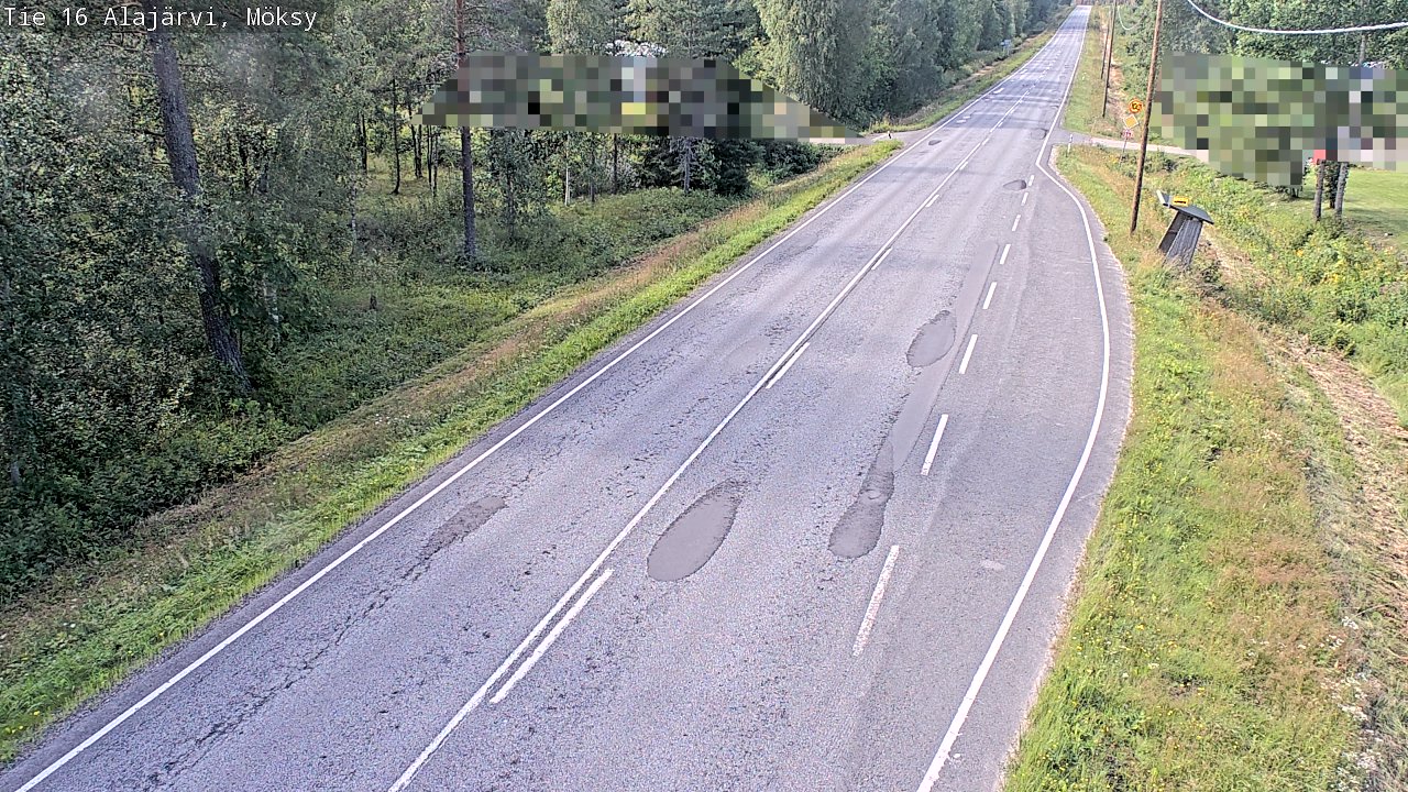 Weather Camera Image Road 16 Alajärvi, Möksy, Alajärvi, Etelä-Pohjanmaa