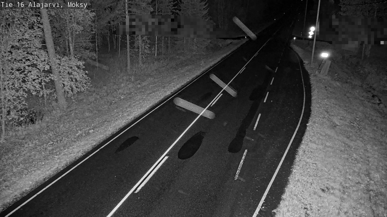 Weather Camera Image Road 16 Alajärvi, Möksy, Alajärvi, Etelä-Pohjanmaa