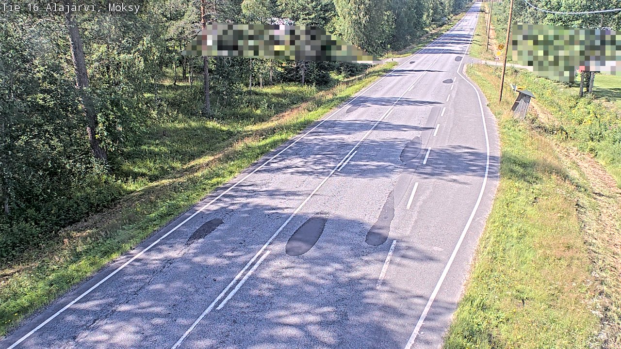 Weather Camera Image Road 16 Alajärvi, Möksy, Alajärvi, Etelä-Pohjanmaa