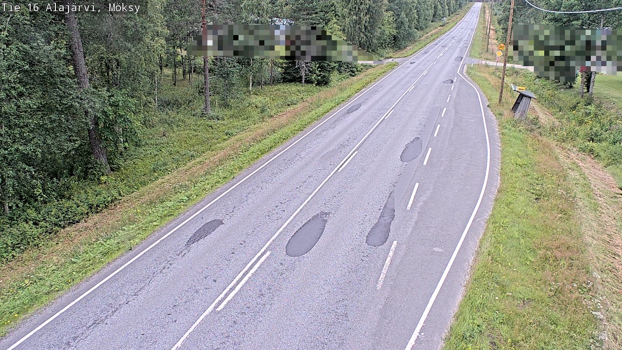 Weather Camera Image Road 16 Alajärvi, Möksy, Alajärvi, Etelä-Pohjanmaa