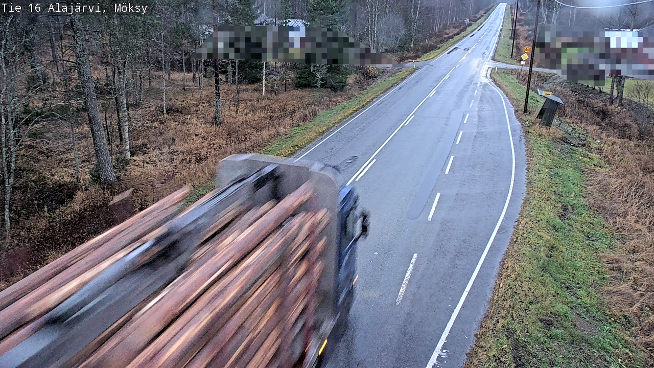 Weather Camera Image Väg 16 Alajärvi, Möksy, Alajärvi, Etelä-Pohjanmaa
