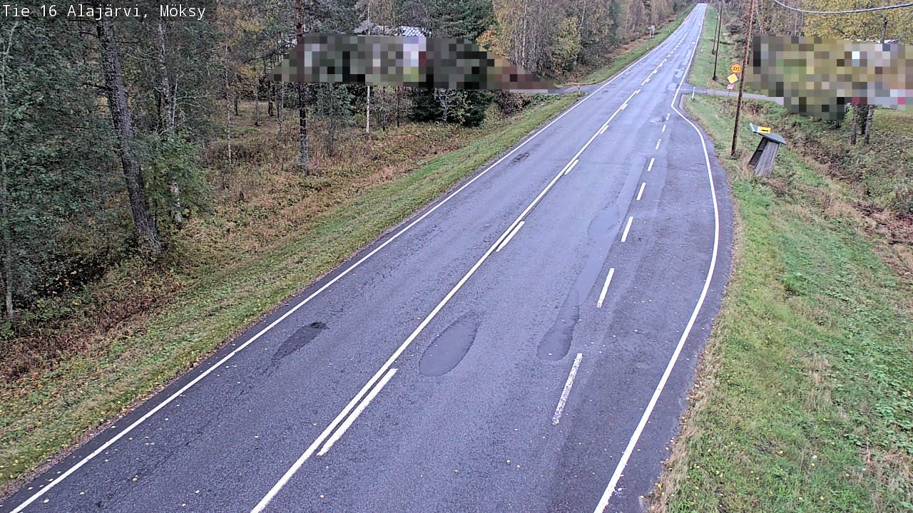 Weather Camera Image Road 16 Alajärvi, Möksy, Alajärvi, Etelä-Pohjanmaa