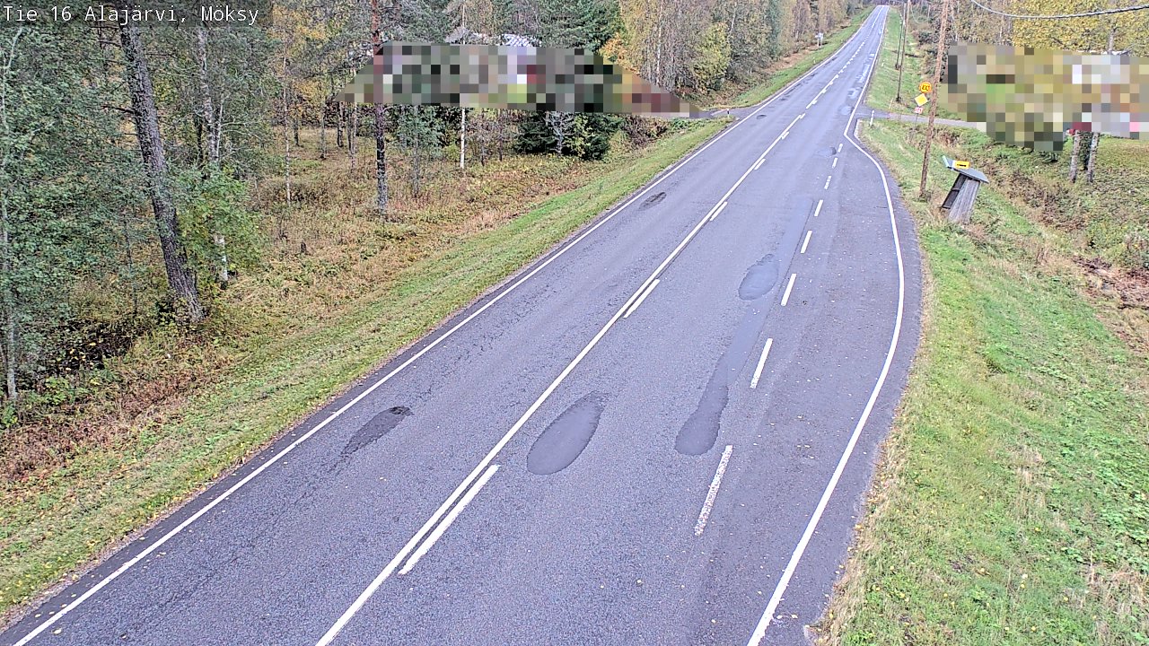 Weather Camera Image Road 16 Alajärvi, Möksy, Alajärvi, Etelä-Pohjanmaa