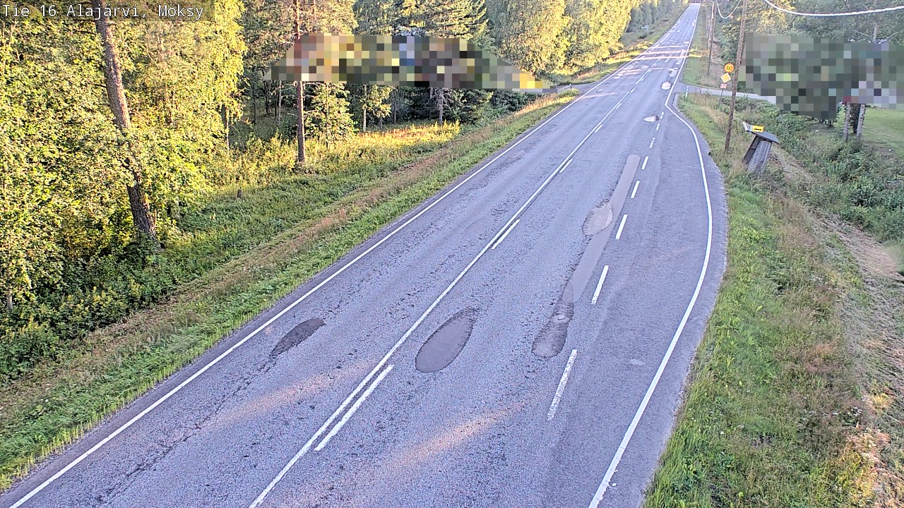 Weather Camera Image Road 16 Alajärvi, Möksy, Alajärvi, Etelä-Pohjanmaa