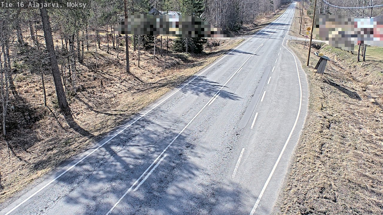 Weather Camera Image Väg 16 Alajärvi, Möksy, Alajärvi, Etelä-Pohjanmaa