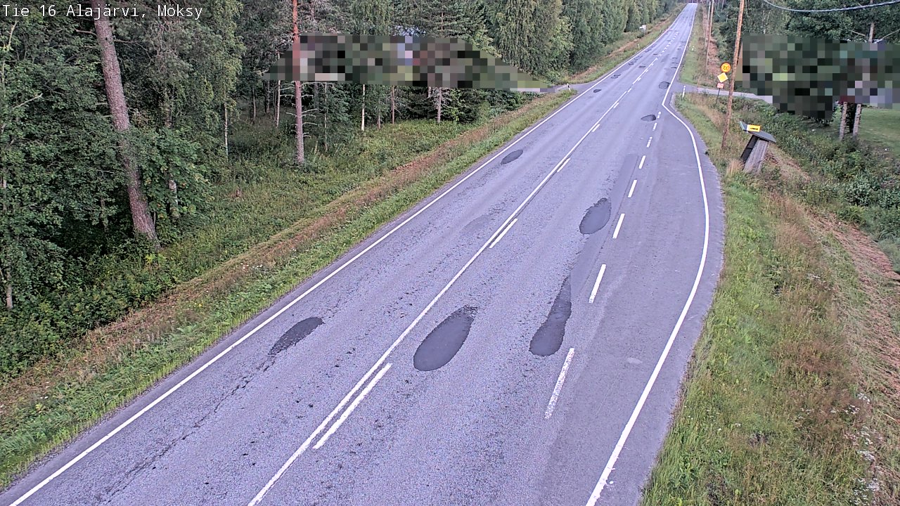 Weather Camera Image Road 16 Alajärvi, Möksy, Alajärvi, Etelä-Pohjanmaa