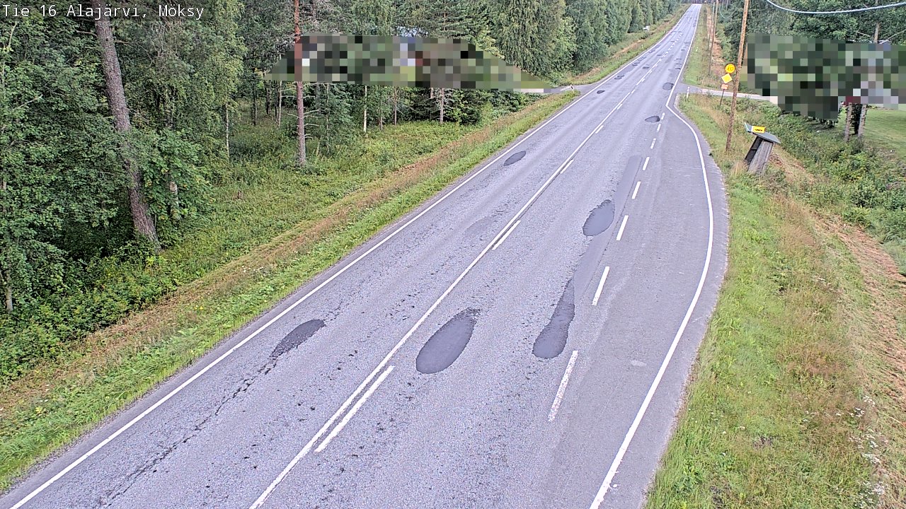 Weather Camera Image Road 16 Alajärvi, Möksy, Alajärvi, Etelä-Pohjanmaa