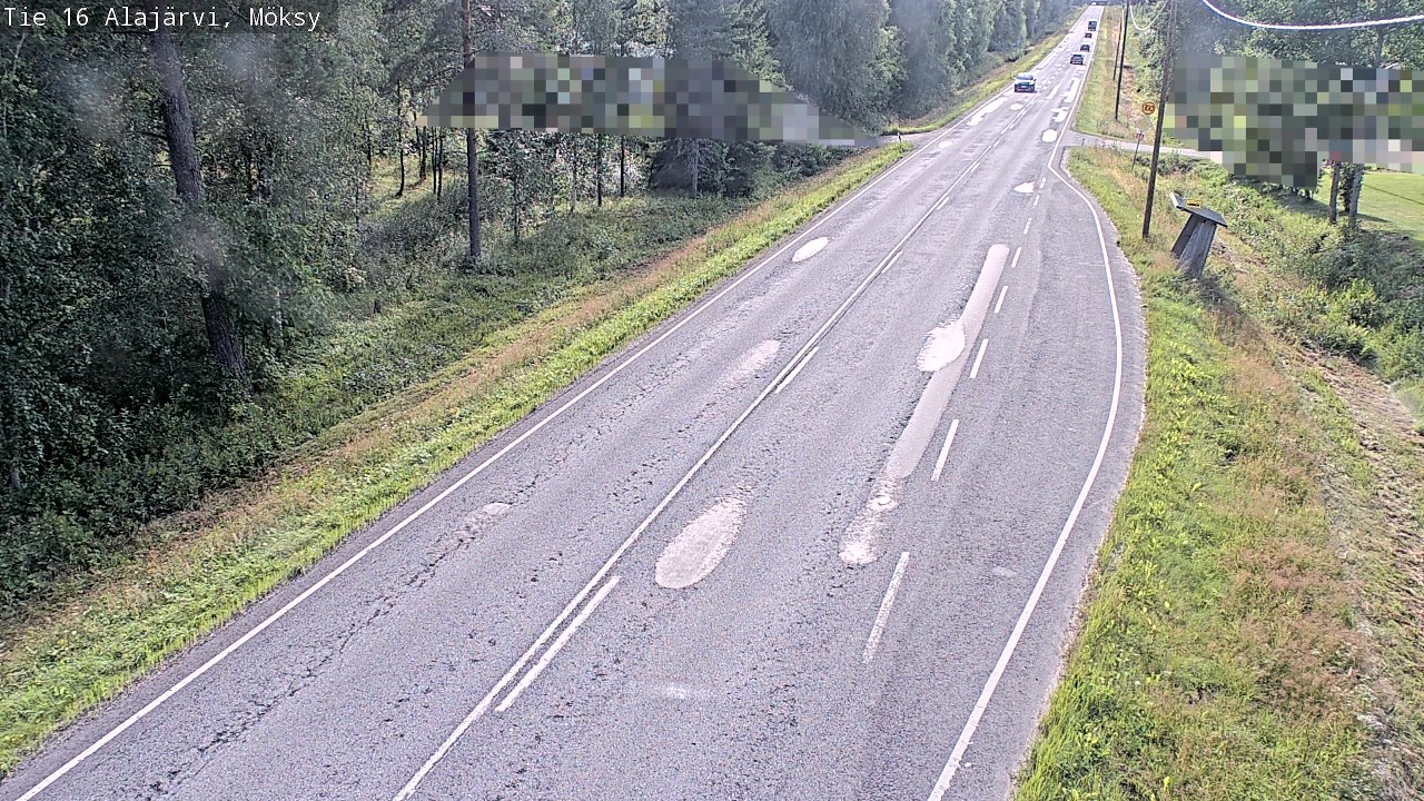 Weather Camera Image Road 16 Alajärvi, Möksy, Alajärvi, Etelä-Pohjanmaa