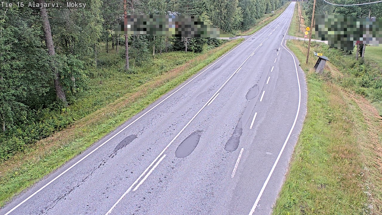 Weather Camera Image Road 16 Alajärvi, Möksy, Alajärvi, Etelä-Pohjanmaa