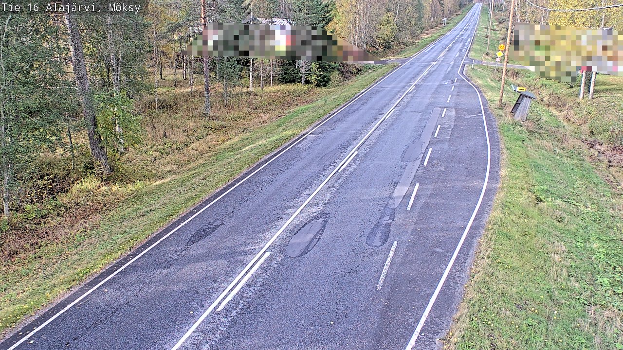 Weather Camera Image Road 16 Alajärvi, Möksy, Alajärvi, Etelä-Pohjanmaa