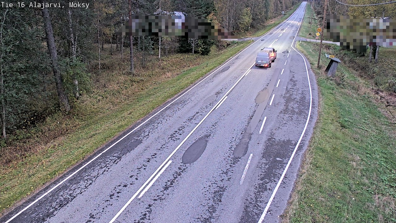 Weather Camera Image Road 16 Alajärvi, Möksy, Alajärvi, Etelä-Pohjanmaa