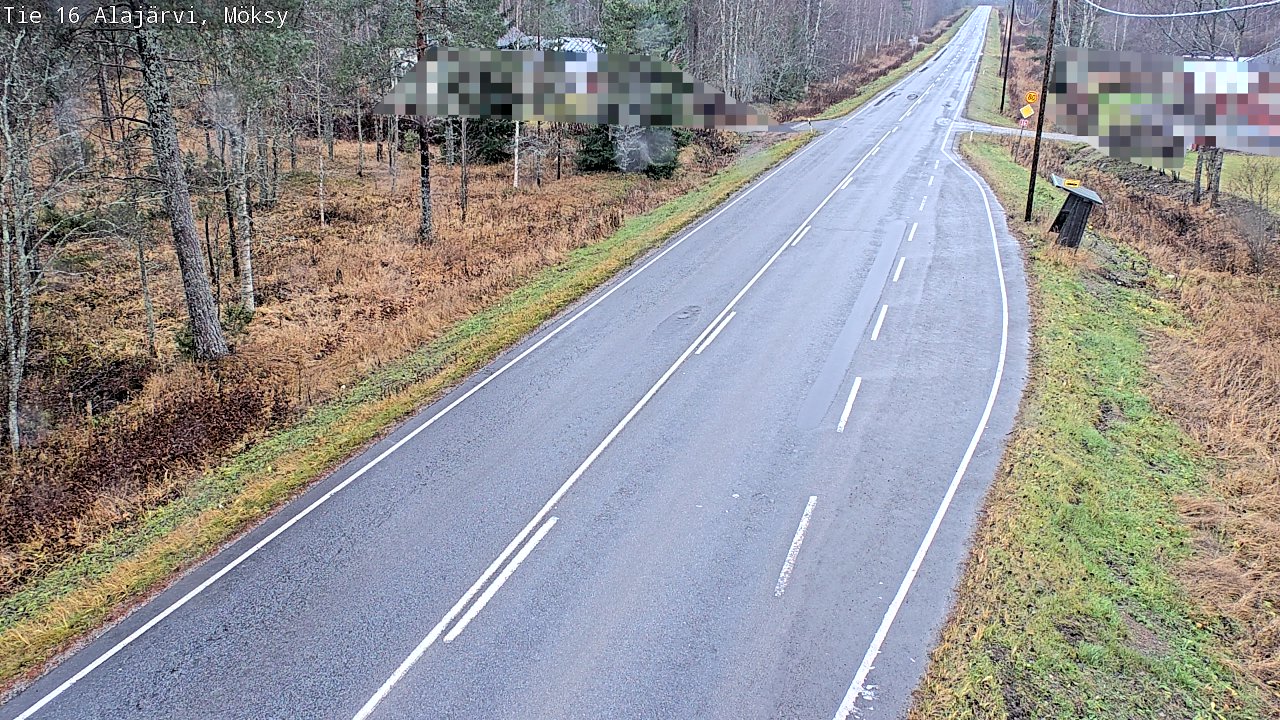 Weather Camera Image Väg 16 Alajärvi, Möksy, Alajärvi, Etelä-Pohjanmaa
