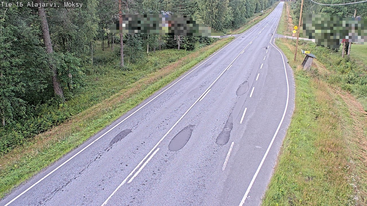 Weather Camera Image Road 16 Alajärvi, Möksy, Alajärvi, Etelä-Pohjanmaa
