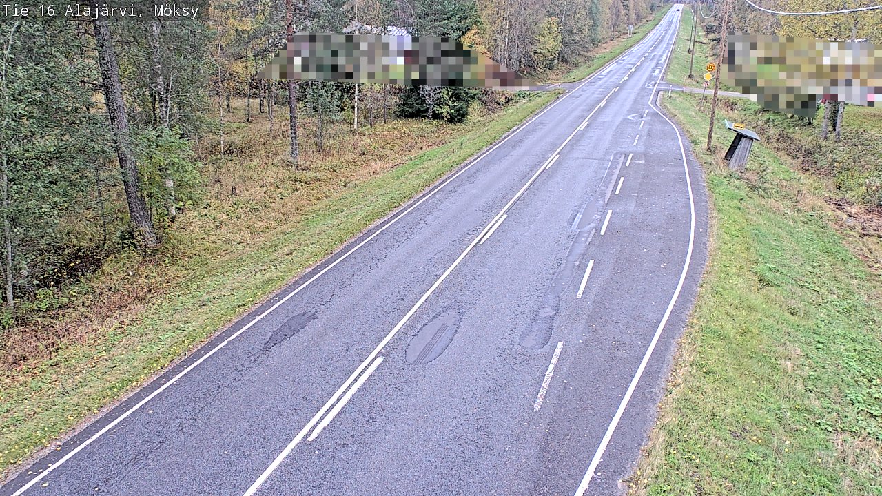 Weather Camera Image Road 16 Alajärvi, Möksy, Alajärvi, Etelä-Pohjanmaa