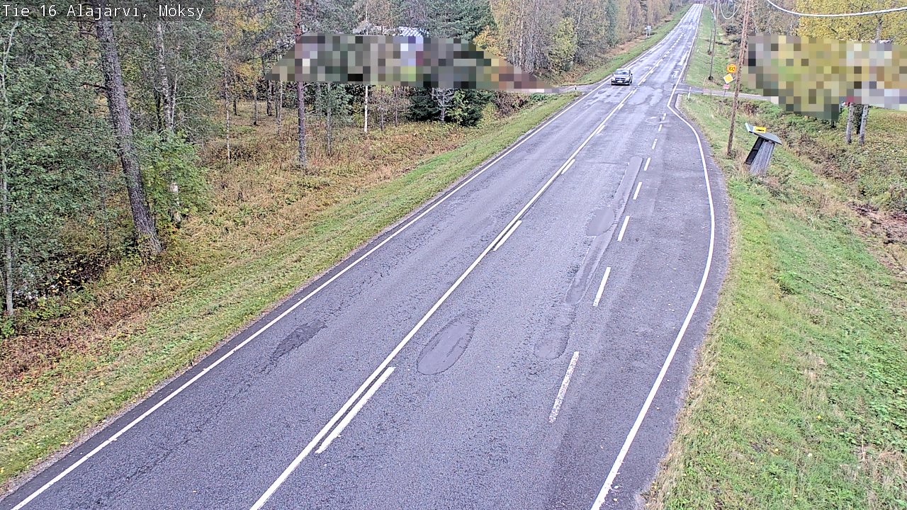Weather Camera Image Road 16 Alajärvi, Möksy, Alajärvi, Etelä-Pohjanmaa