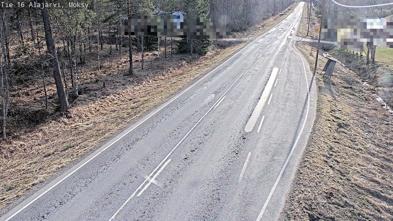 Weather Camera Image Väg 16 Alajärvi, Möksy, Alajärvi, Etelä-Pohjanmaa