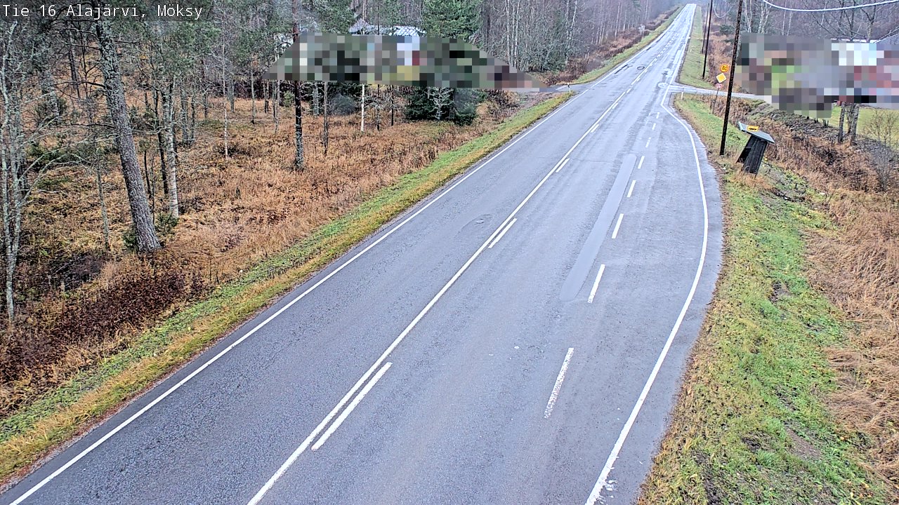 Weather Camera Image Väg 16 Alajärvi, Möksy, Alajärvi, Etelä-Pohjanmaa