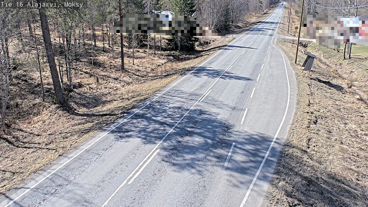 Weather Camera Image Väg 16 Alajärvi, Möksy, Alajärvi, Etelä-Pohjanmaa
