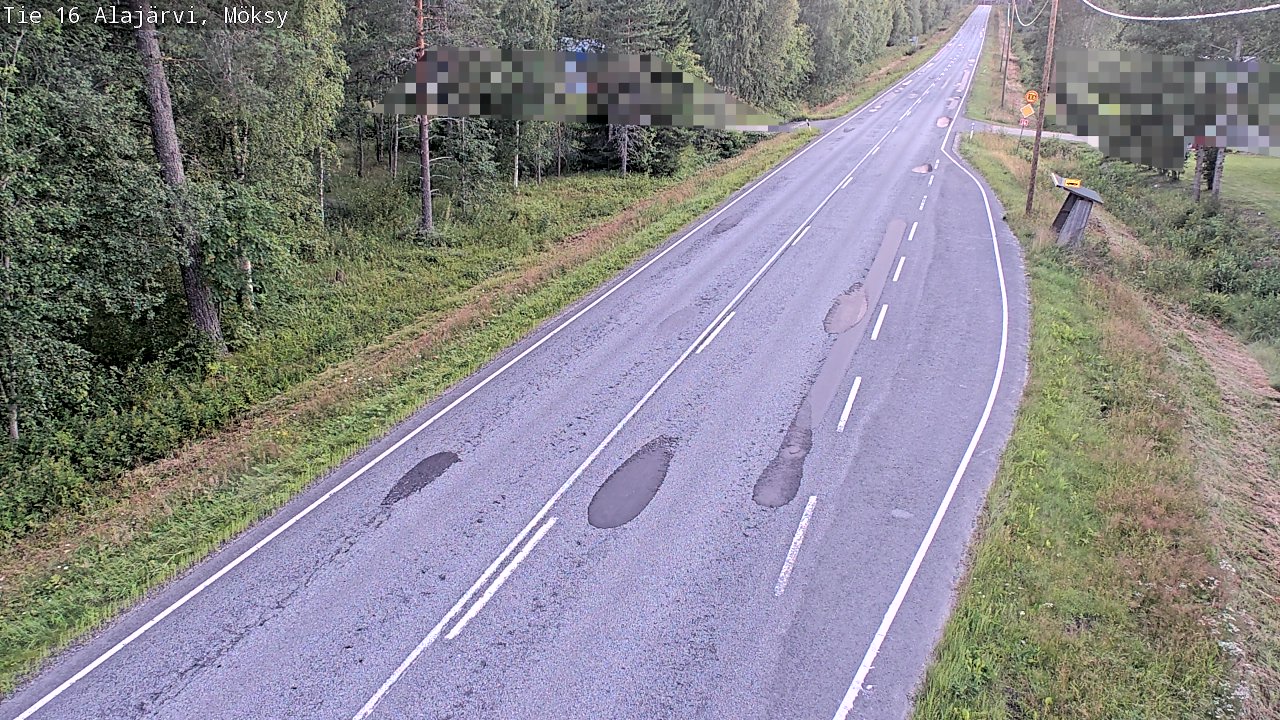 Weather Camera Image Road 16 Alajärvi, Möksy, Alajärvi, Etelä-Pohjanmaa