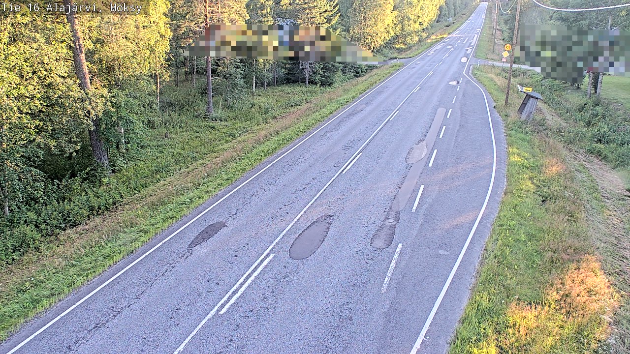 Weather Camera Image Road 16 Alajärvi, Möksy, Alajärvi, Etelä-Pohjanmaa