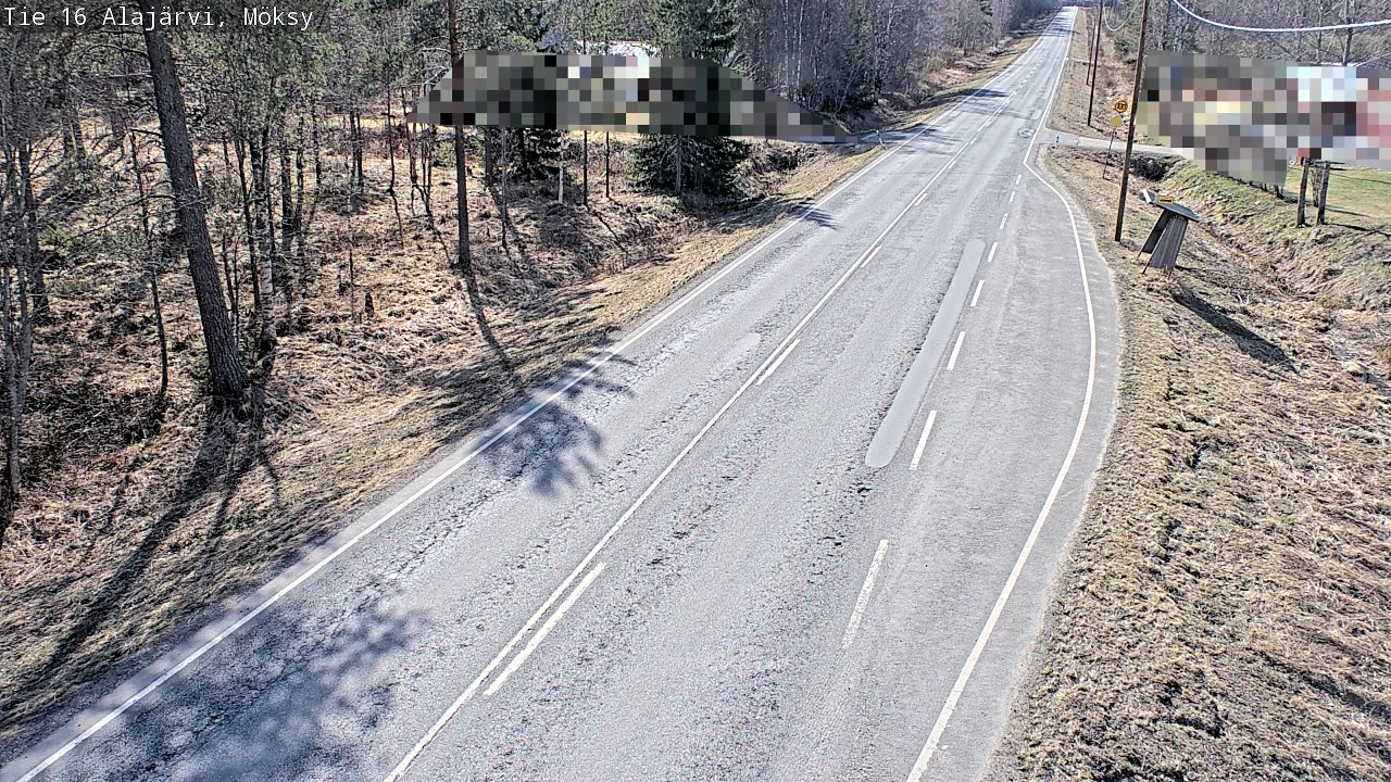 Weather Camera Image Väg 16 Alajärvi, Möksy, Alajärvi, Etelä-Pohjanmaa