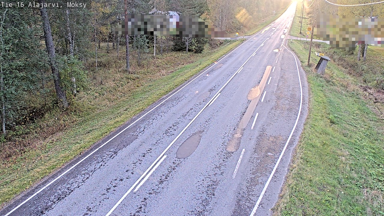 Weather Camera Image Road 16 Alajärvi, Möksy, Alajärvi, Etelä-Pohjanmaa