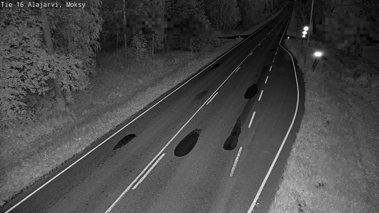 Weather Camera Image Road 16 Alajärvi, Möksy, Alajärvi, Etelä-Pohjanmaa