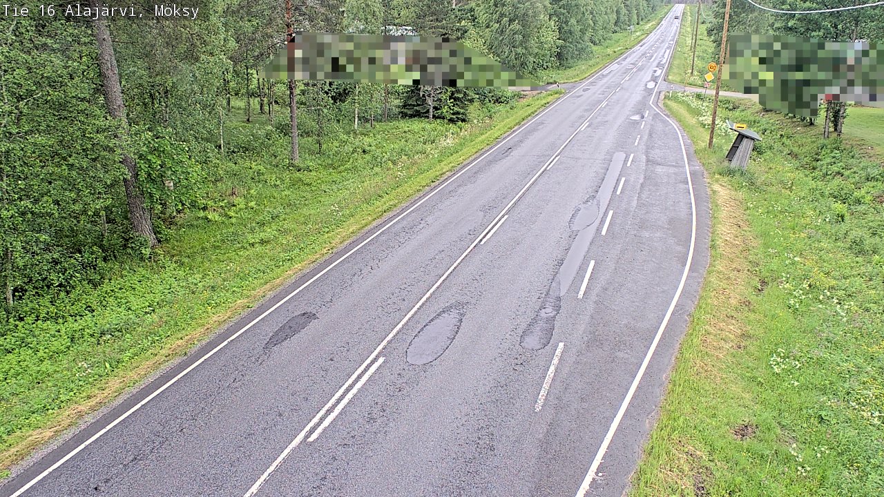 Weather Camera Image Road 16 Alajärvi, Möksy, Alajärvi, Etelä-Pohjanmaa