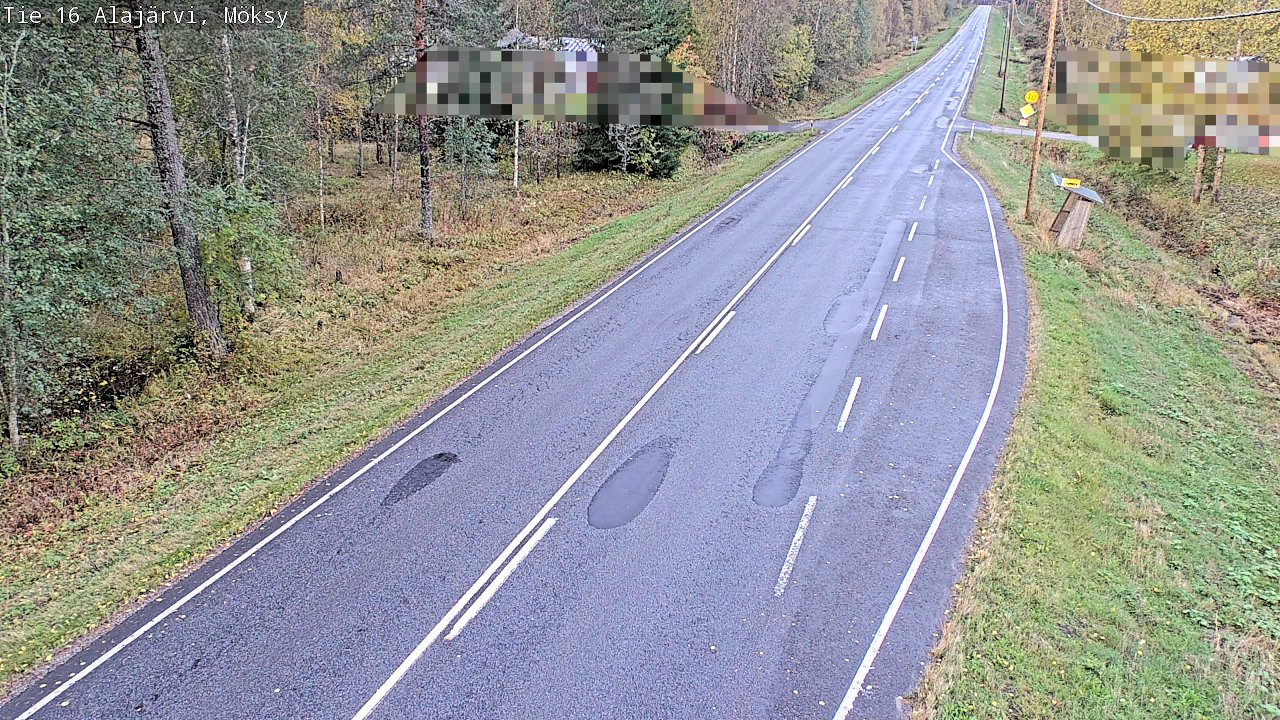 Weather Camera Image Road 16 Alajärvi, Möksy, Alajärvi, Etelä-Pohjanmaa